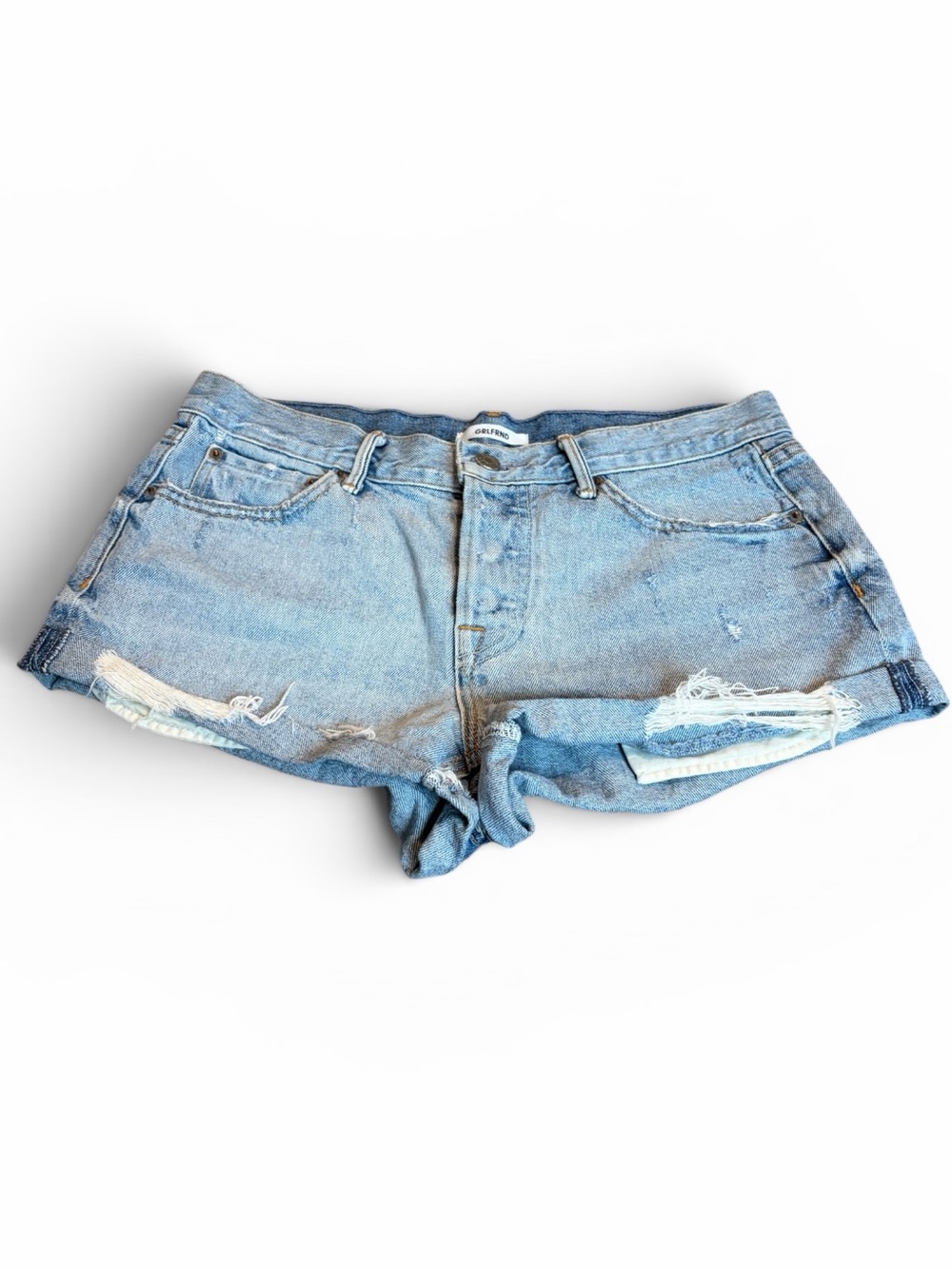 GRLFRND distressed Ariana short